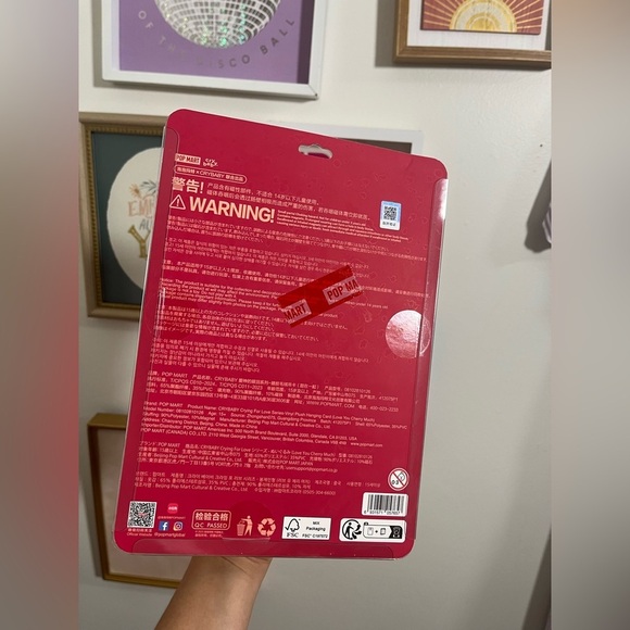 CRYBABY Crying For Love Series-Vinyl Plush Hanging Card (Love You Cherry Much) - Picture 5 of 5